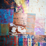 Warm colours - Mixed Media Collage paper pack - great for craft projects