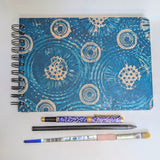 Original Monoprint Bound All Media A5 Notebook – 160gsm Seawhite Paper (50 Pages / 100 Sides) - Wonder