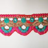 Floral braid for gel plate texture making