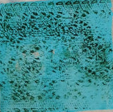 Large thick lace piece for gel plate texture making