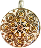 Saffron - silver plated pendant and necklace