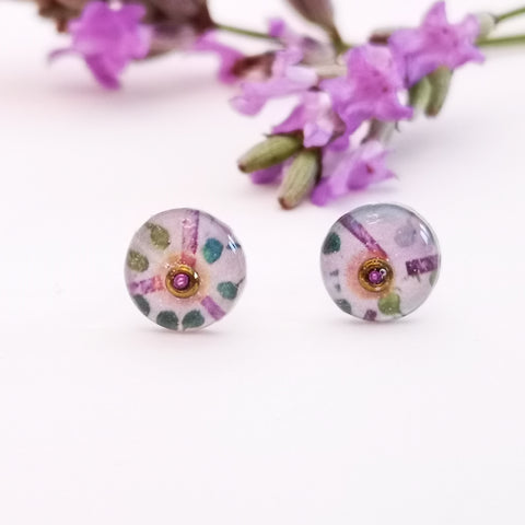Jewel box - sterling silver earrings