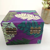 Hand painted gift box / trinket box / oak leaf design