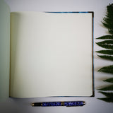 Handbound sketchbook / journal / notebook / diary / cyanotype bracken design
