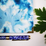 Handbound journal / notebook / diary -  geranium leaf design