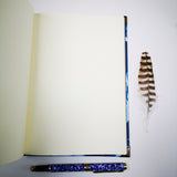 Handbound journal / notebook / diary -  feather design