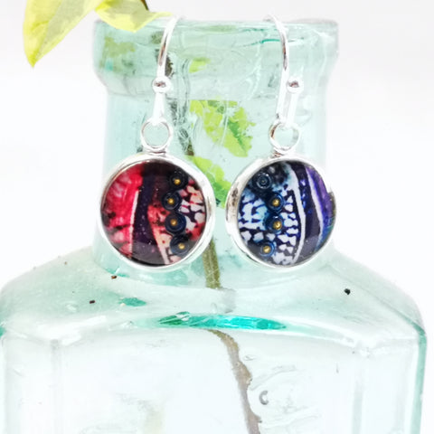 Fig - silver plated earrings