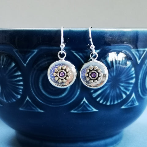 Glory - silver plated earrings