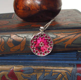 Cherry - silver plated pendant and necklace