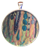 Float - silver plated pendant and necklace