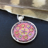 Joy - silver plated pendant and necklace