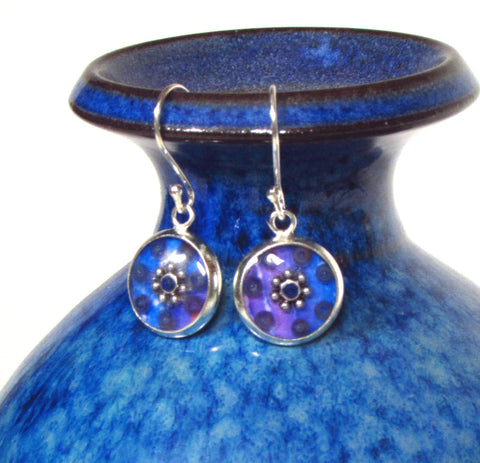 Tempest - silver plated earrings