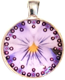 Viola - silver plated pendant (small) and necklace